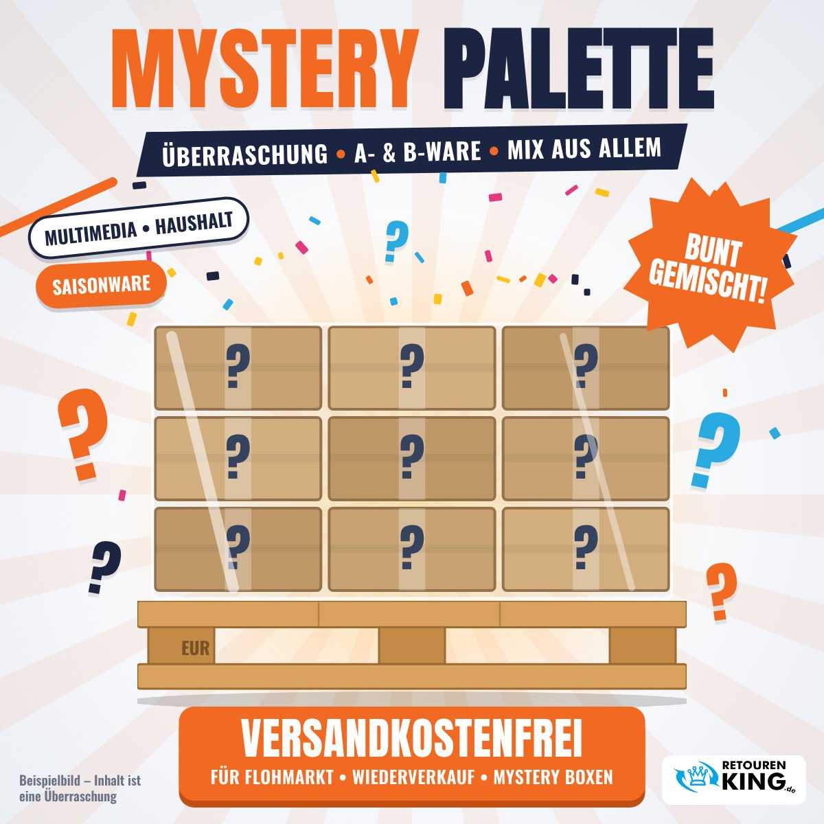 Mystery-Palette, Mischpalette, Retourenware, Haushaltswaren, Saisonware