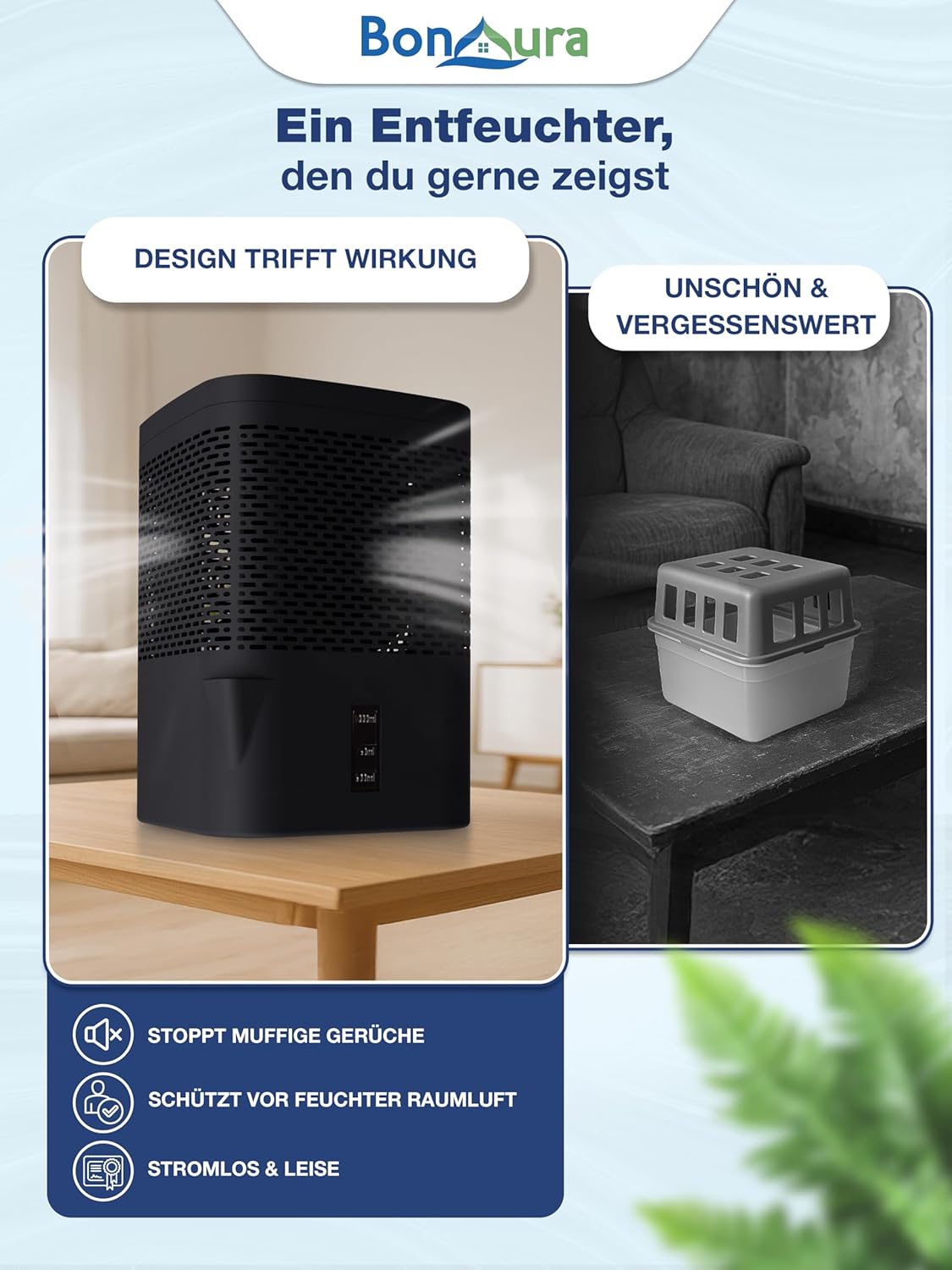 Luftbefeuchter, Raumluftbefeuchter, Heizgerät, Kraftvolles Design, LED-Anzeige
