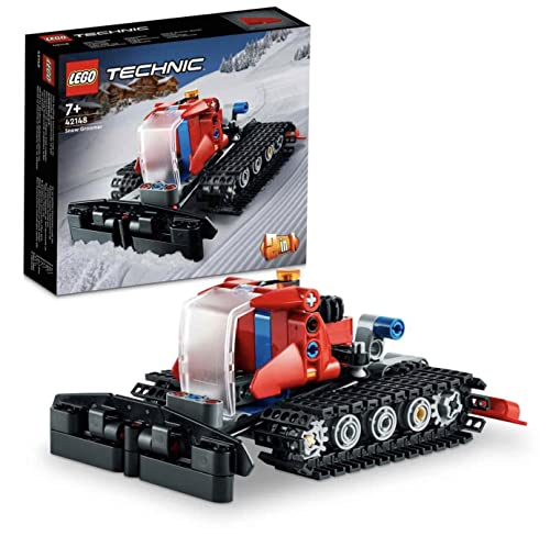 LEGO Technic Pistenraupe, 2in1 Winter-Fahrzeug-Modell-Spielzeug mit Schneemobil, Technik-Lernspielzeug für Jungen und Mädchen ab 7 Jahren, Geschenk zum Geburtstag 42148