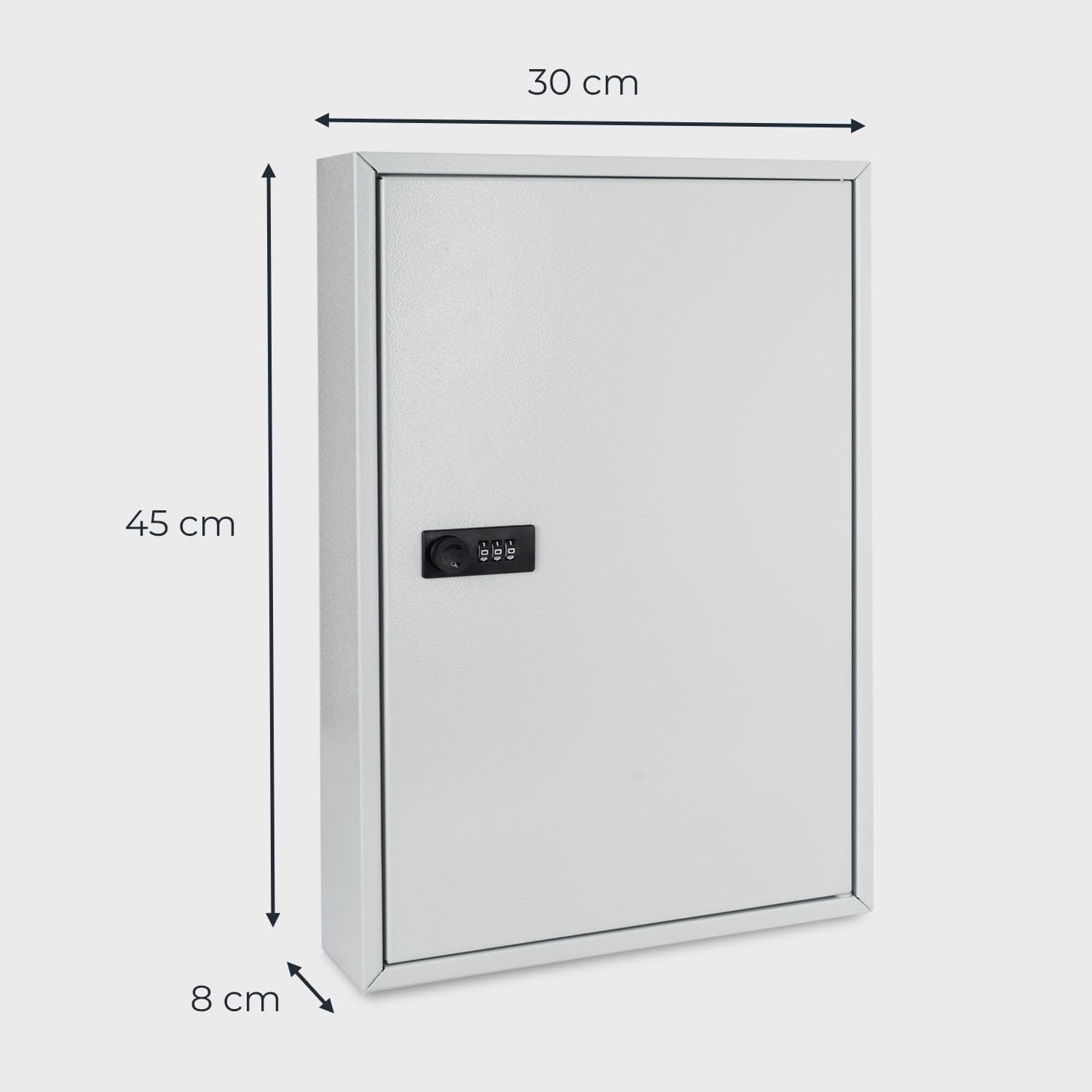 HMF Schlüsselschrank mit Zahlencode Schlüsselkasten 64 Haken 2302