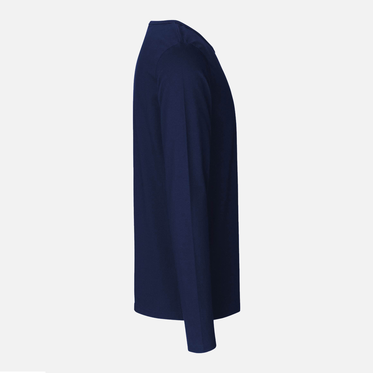 Langarmshirt, Rundhalsausschnitt, Dunkelblau, Unifarben