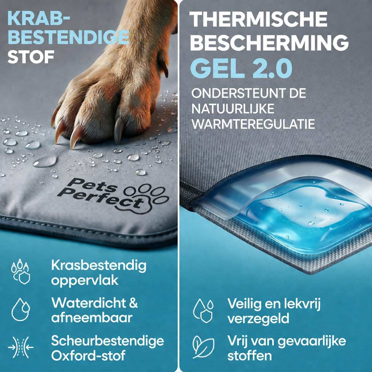 wasserfest, anti-slip, unterlage, gel, katzengerecht