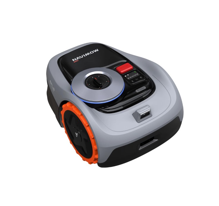 Segway Mähroboter Navimow ohne Begrenzungskabel i105E für Mähfläche 500 m² Grau