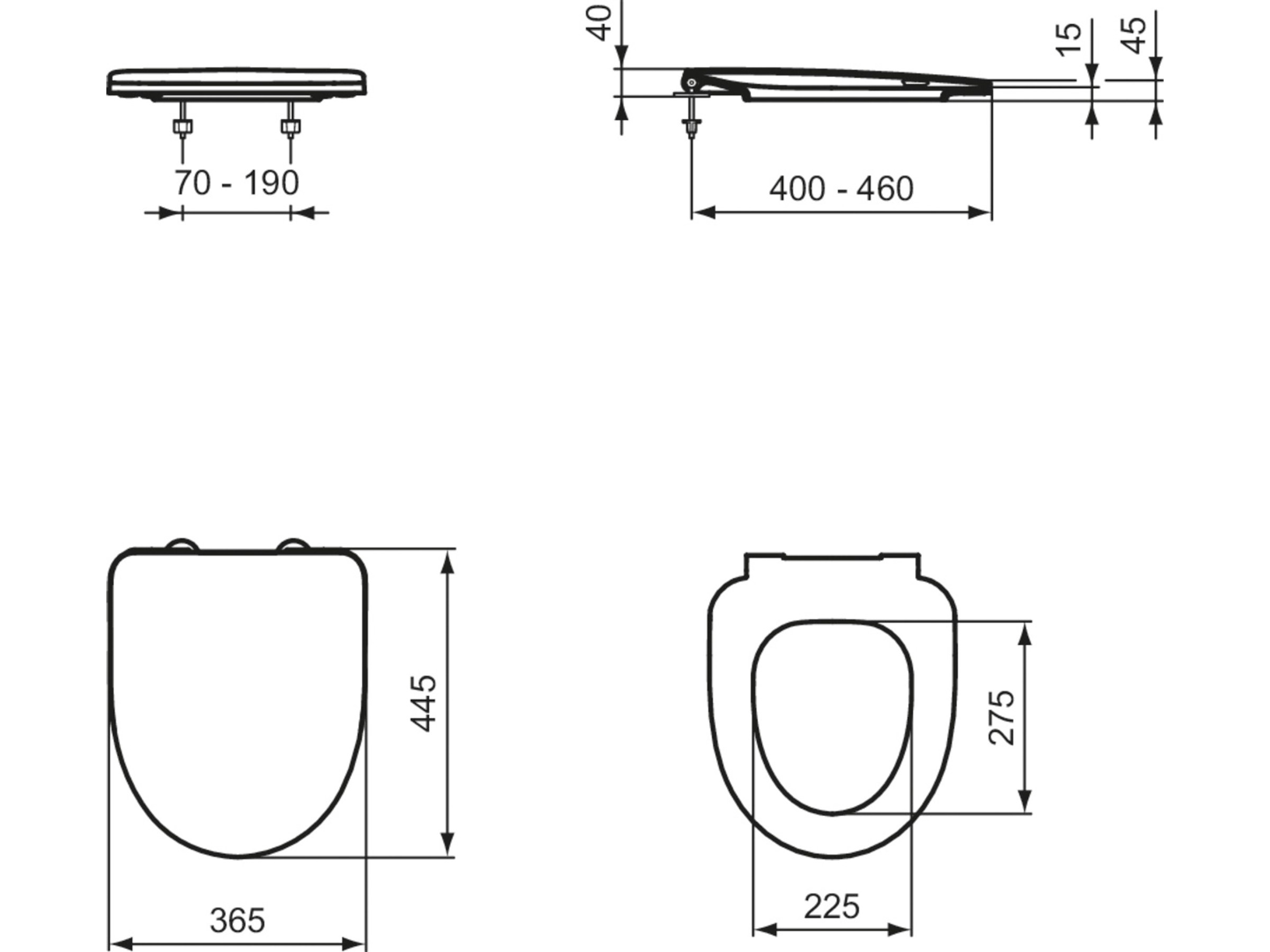 Ideal Standard WC Sitz Connect E mit Softclosing Wrapover Weiß