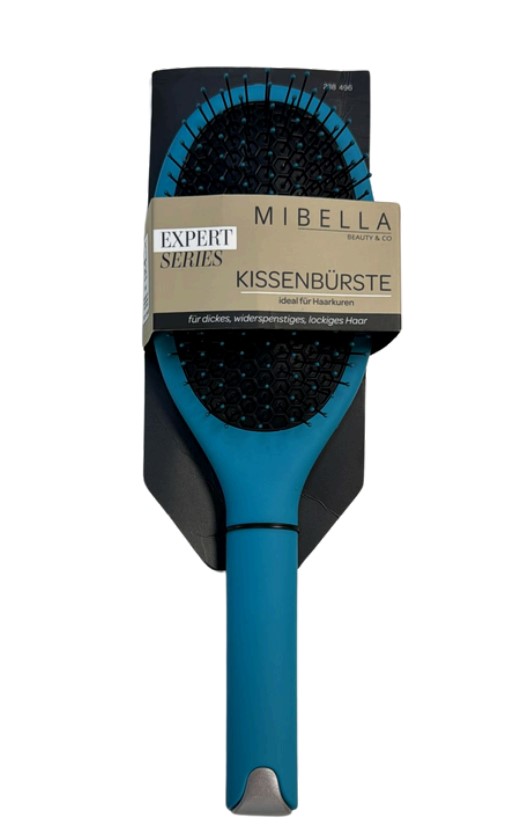 Mibella Kissenbürste Haarbürste Kunststoff türkis