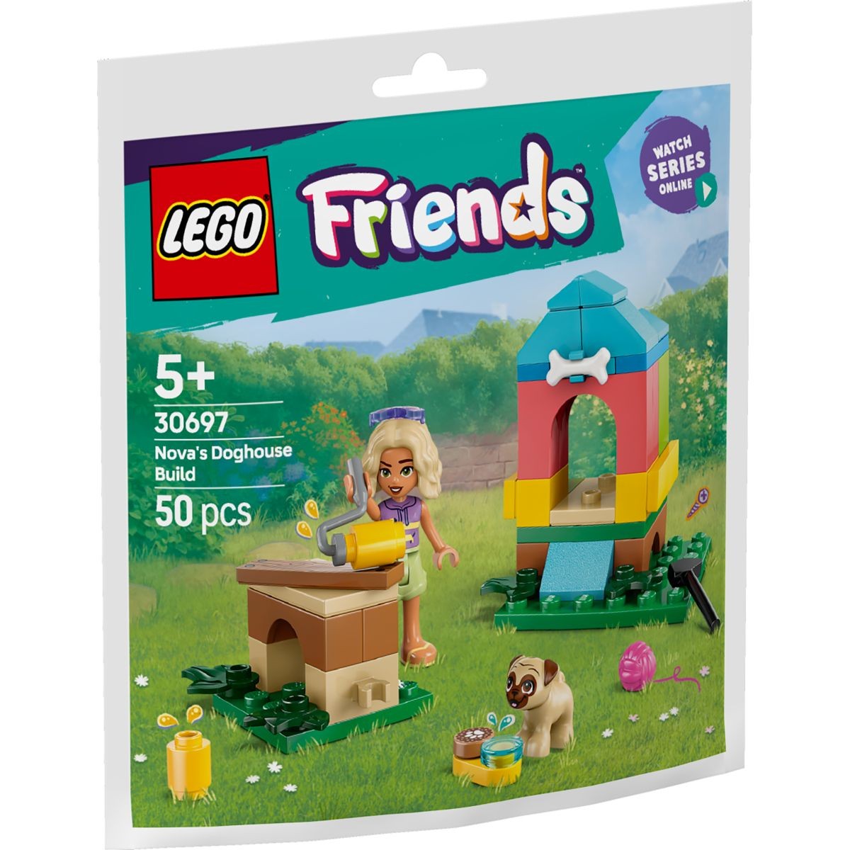Lego, Friends, 50 Teile, Nova Hündchen Haus Bau, Hundespielset