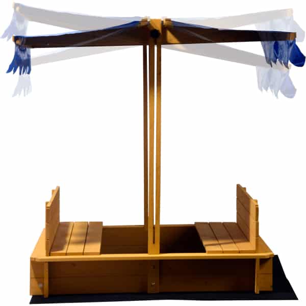 Holzstand, Standkorb, Sandkasten, Holz, Schirmhalter