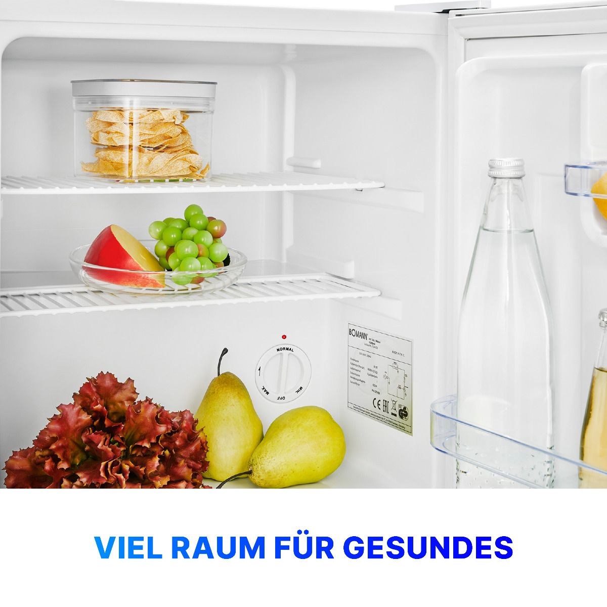 Bomann Kühlbox KB 7346 weiß 45L Mini-Kühlschrank Küchenkühlschrank