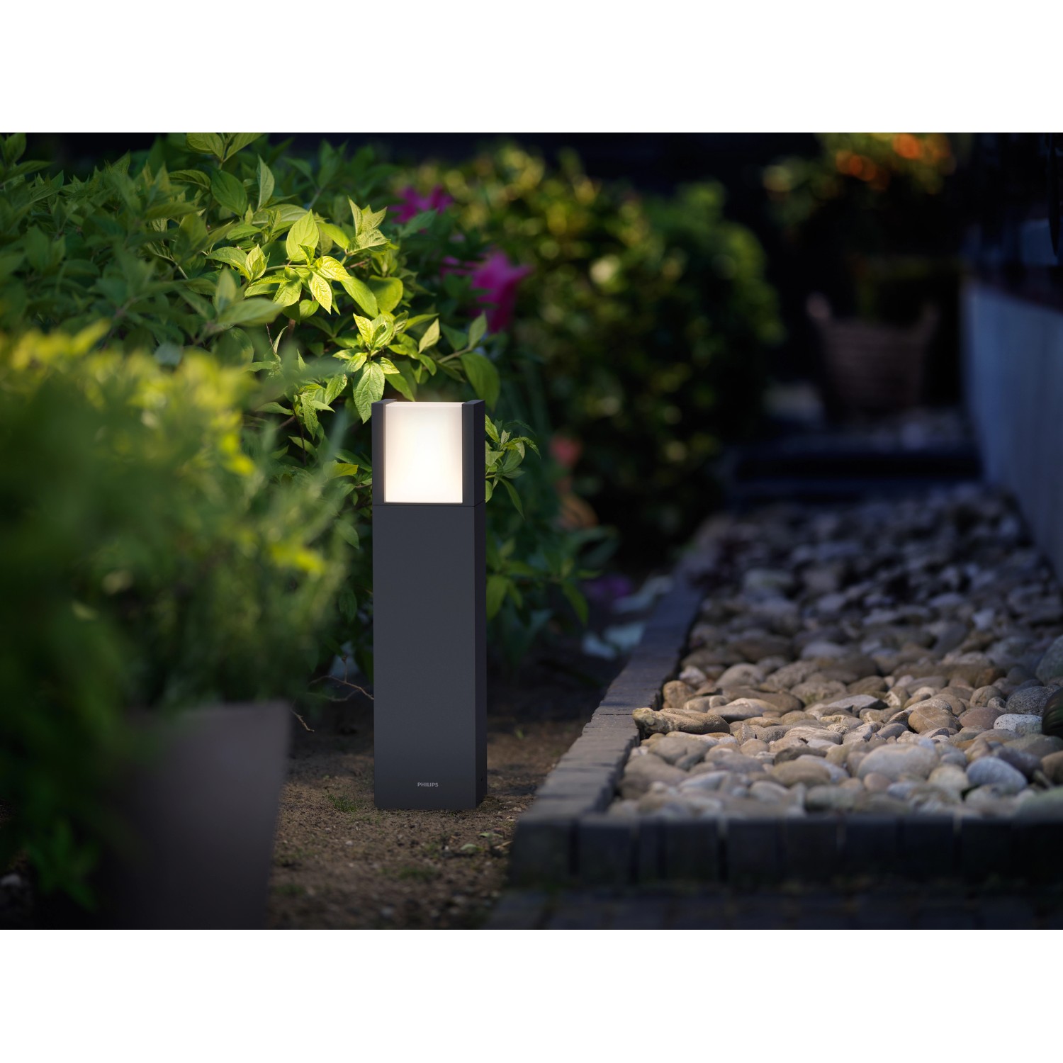 Philips LED Sockelleuchte Arbour Anthrazit