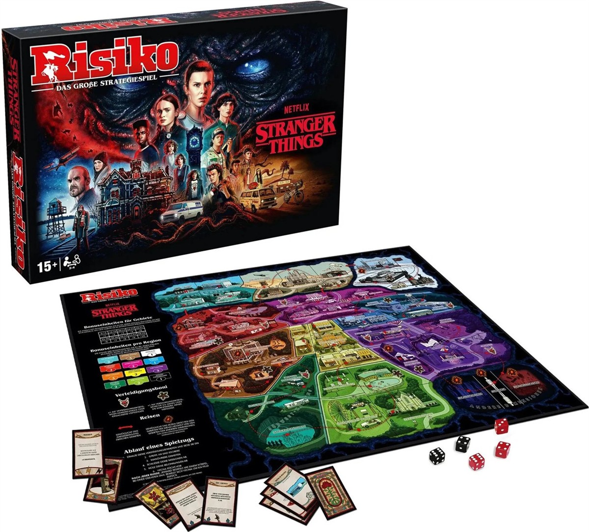 Brettspiel, Risiko, Stranger Things, Spielbrett, Würfel