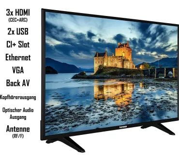 TELEFUNKEN XF43J511 W 43 Zoll Full HD LED Smart TV Weiß