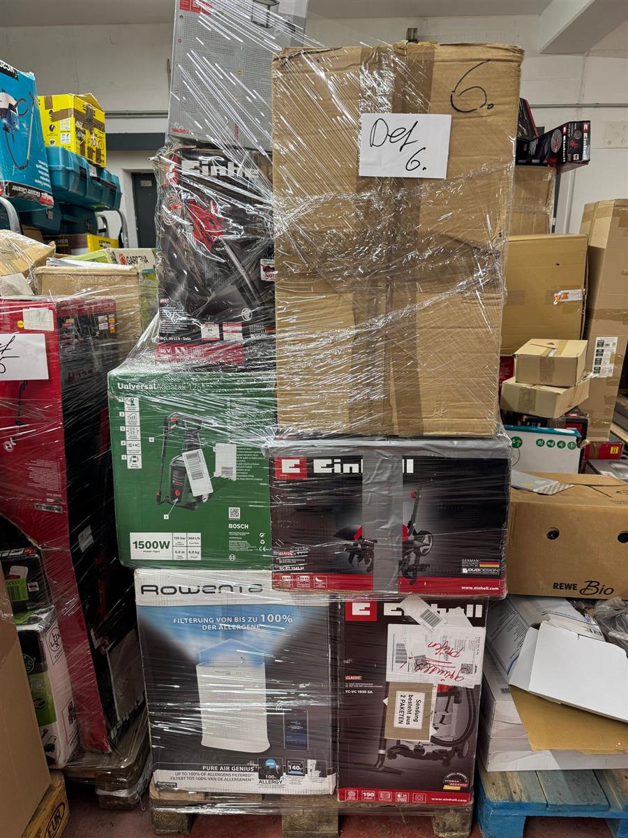 1x defekte Elektro PALETTE RETOUREN Bosch Einhell Rowenta