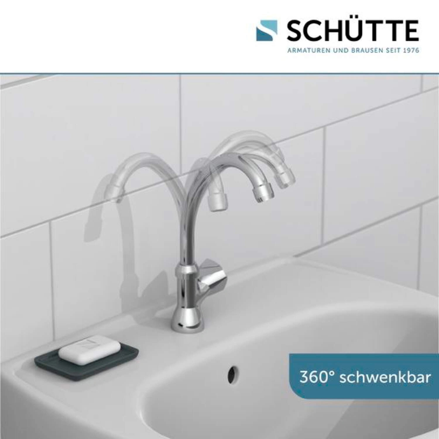 Schütte 37970 Schwenkventil CARNEO 1/2" Kaltwasserarmatur Messing chromfarben