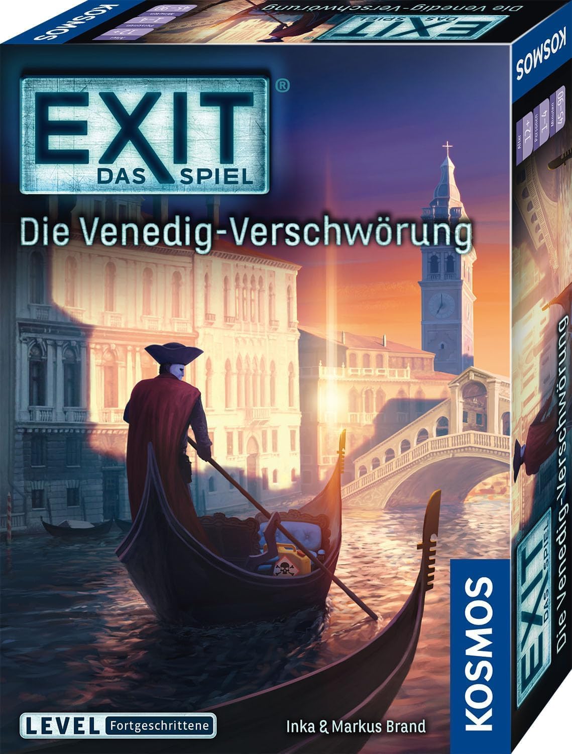 KOSMOS 684396 EXIT - Das Spiel - Die Venedig-Verschwörung, Level: Fortgeschrittene, Escape Room Spiel EIN einmaliges Gesellschaftsspiel