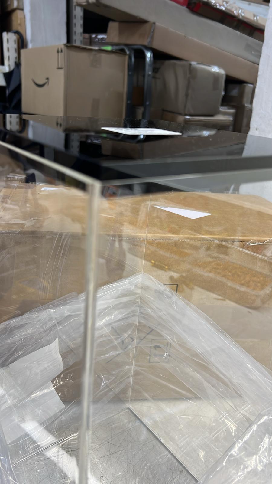 Glas-tisch, Transparenter Tisch, Transparentes Glas, Werkstattbedarf, Faltbarer Tisch