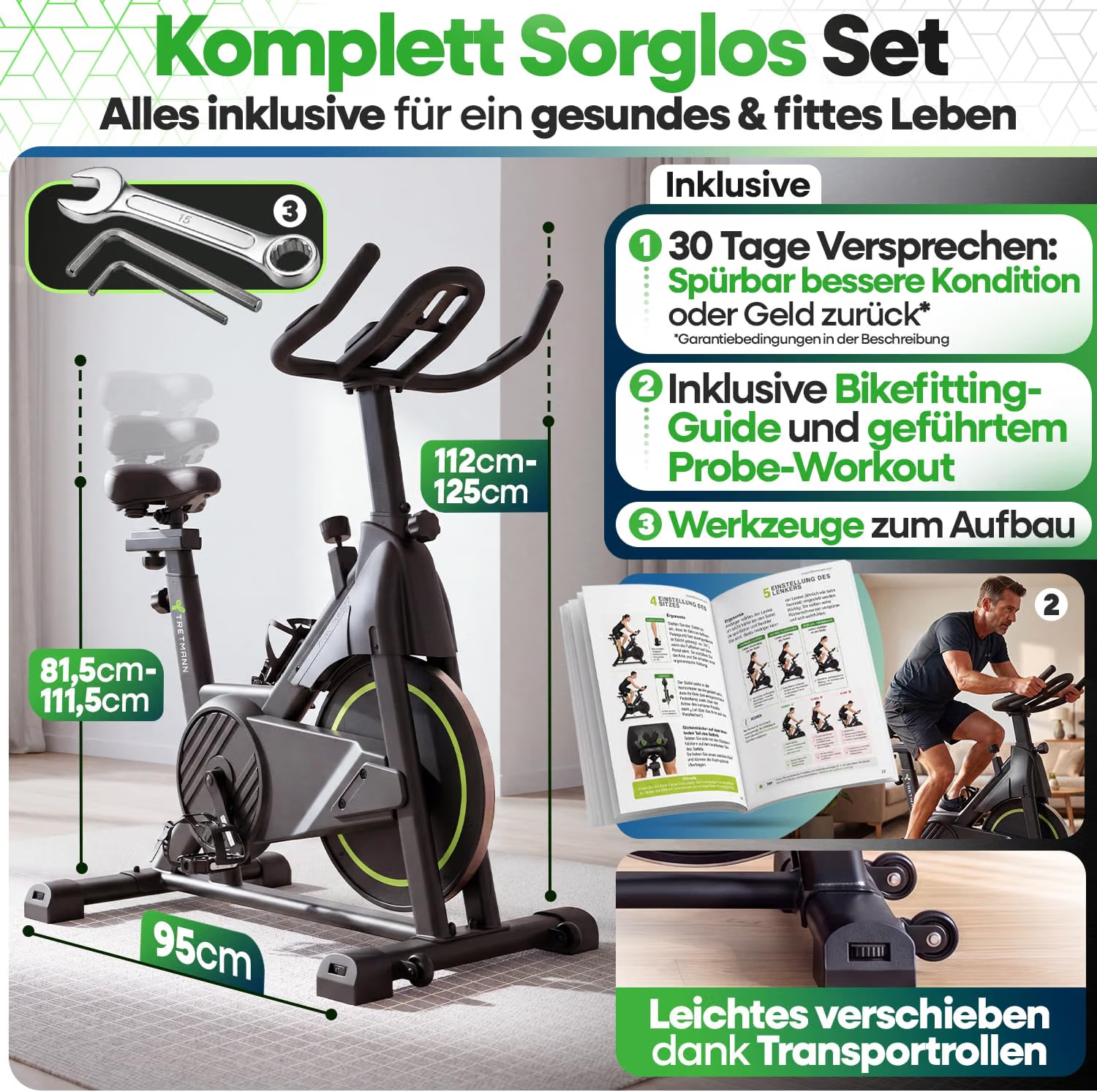 Fahrradtrainer, Heimtrainer, Bike-Setup, Widerstandstrainer, Verstellbarer Sitz