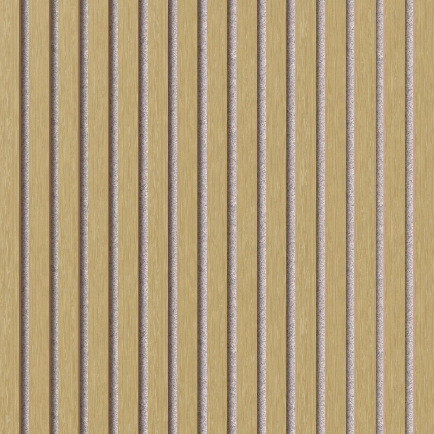 Akustikpaneel Wandverkleidung Eiche MDF Natur Akustikfilz Grau 119,8 cm