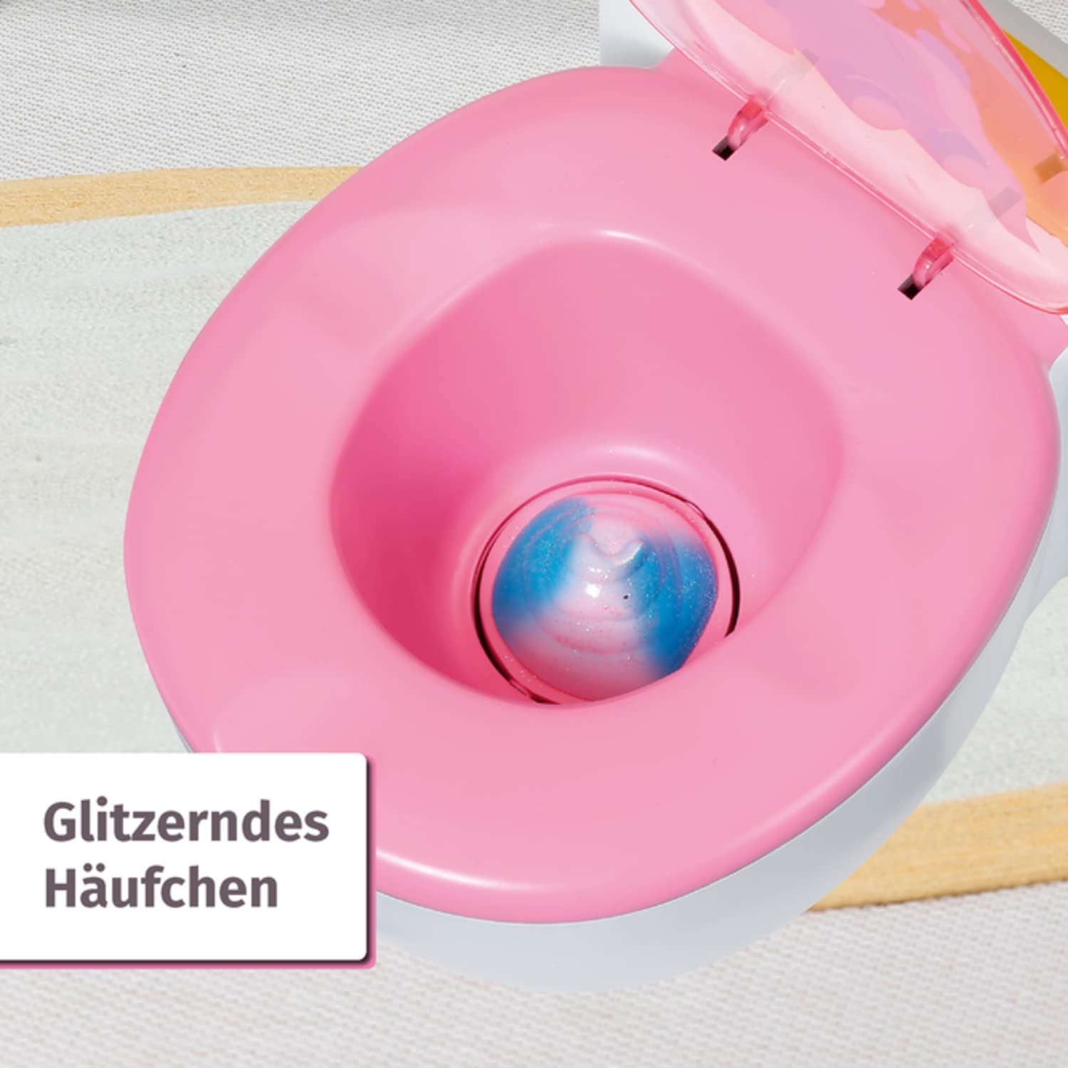 BABY born Toilette für Puppen mit Geräuschfunktion und Häufchen zum wegspülen, 828373 Zapf Creation