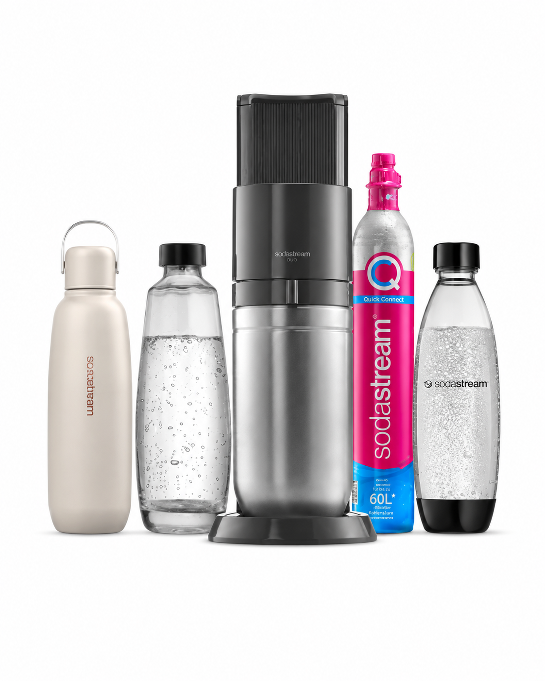 Trinkflasche, Flasche, Mixer, Sodastream Zubehör, Kohlensäuregerät