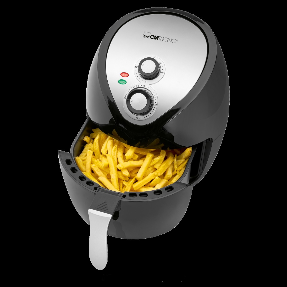 Clatronic Heißluft-Fritteuse FR 3699 H schwarz/edelstahl Küchengeräte Haushaltsgeräte