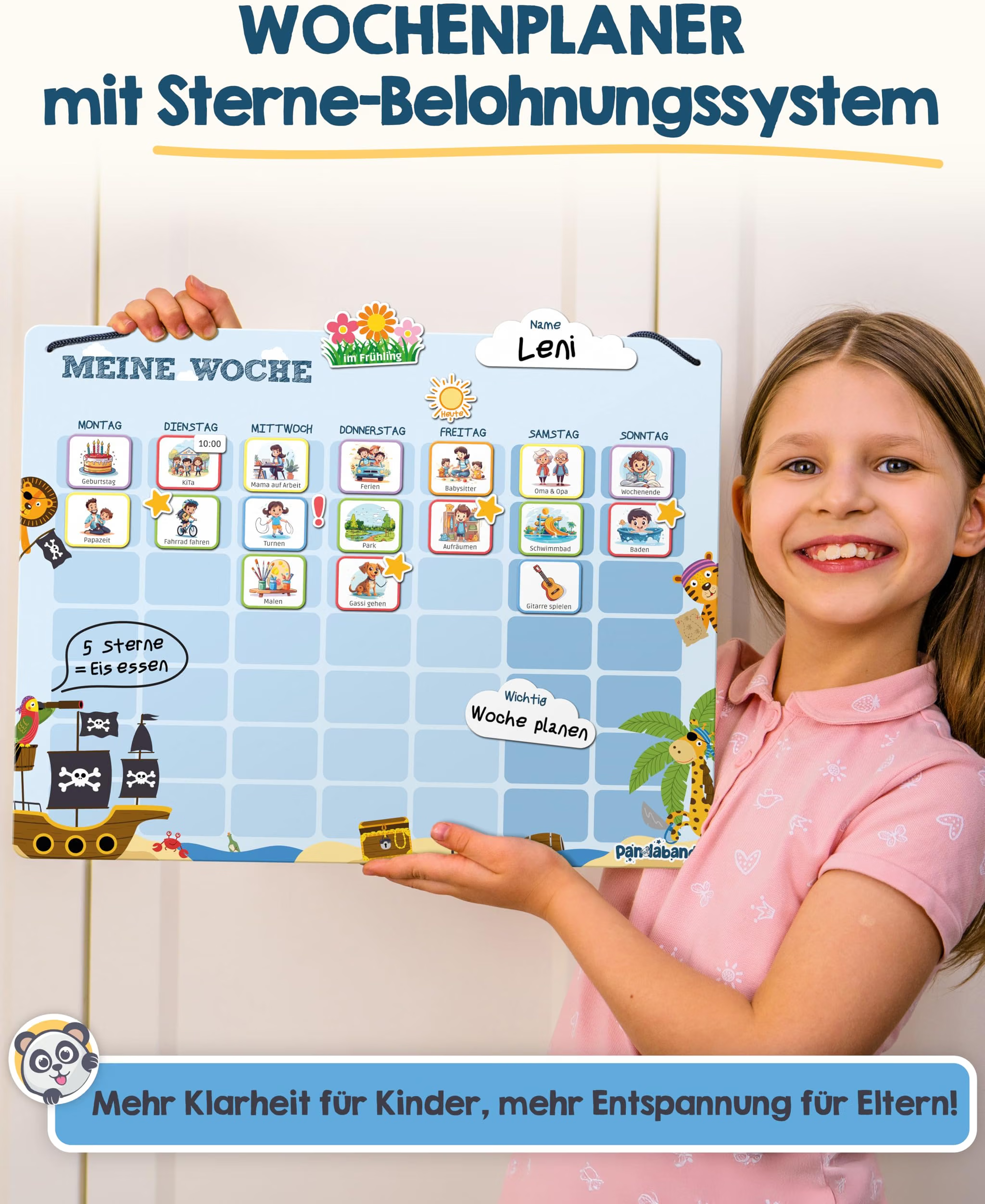 Planer, Wochenplan, Baby-Aktivitäten, Kalender, Kinderboard