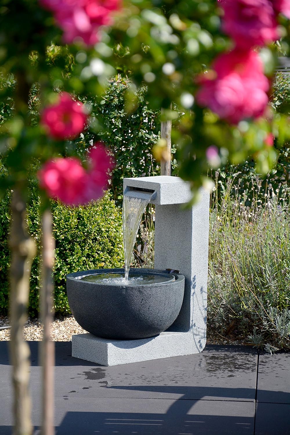 Dobar Gartenbrunnen mit runder Schale #WARE MIT MANGEL