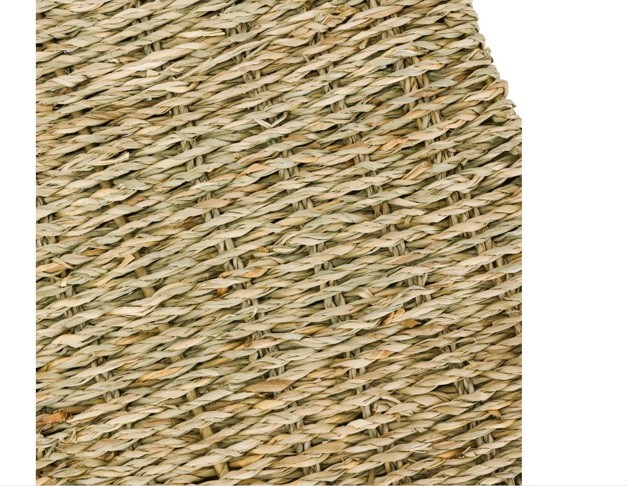 1x Aufbewahrungskorb Korb geflochten aus Seegras passend für Kallax 32 x 34,5 x 32 cm