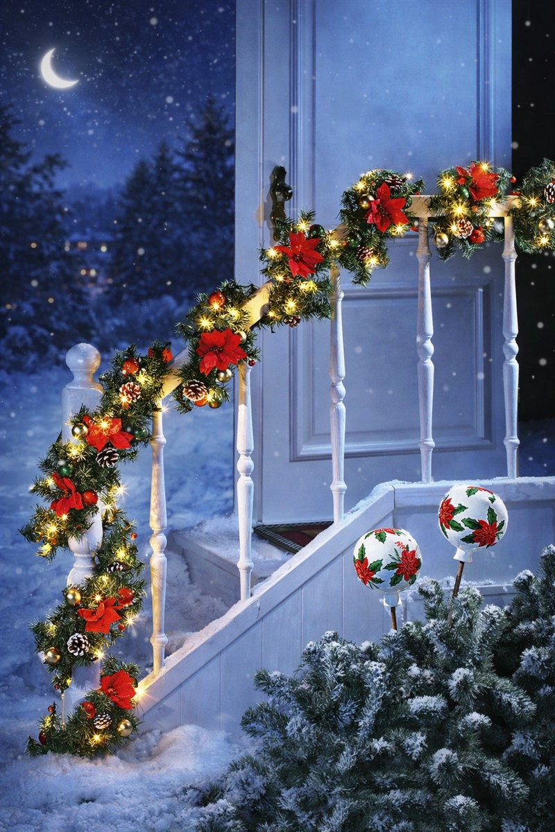 Leuchtende Weihnachtsgirlande Tannengirlande