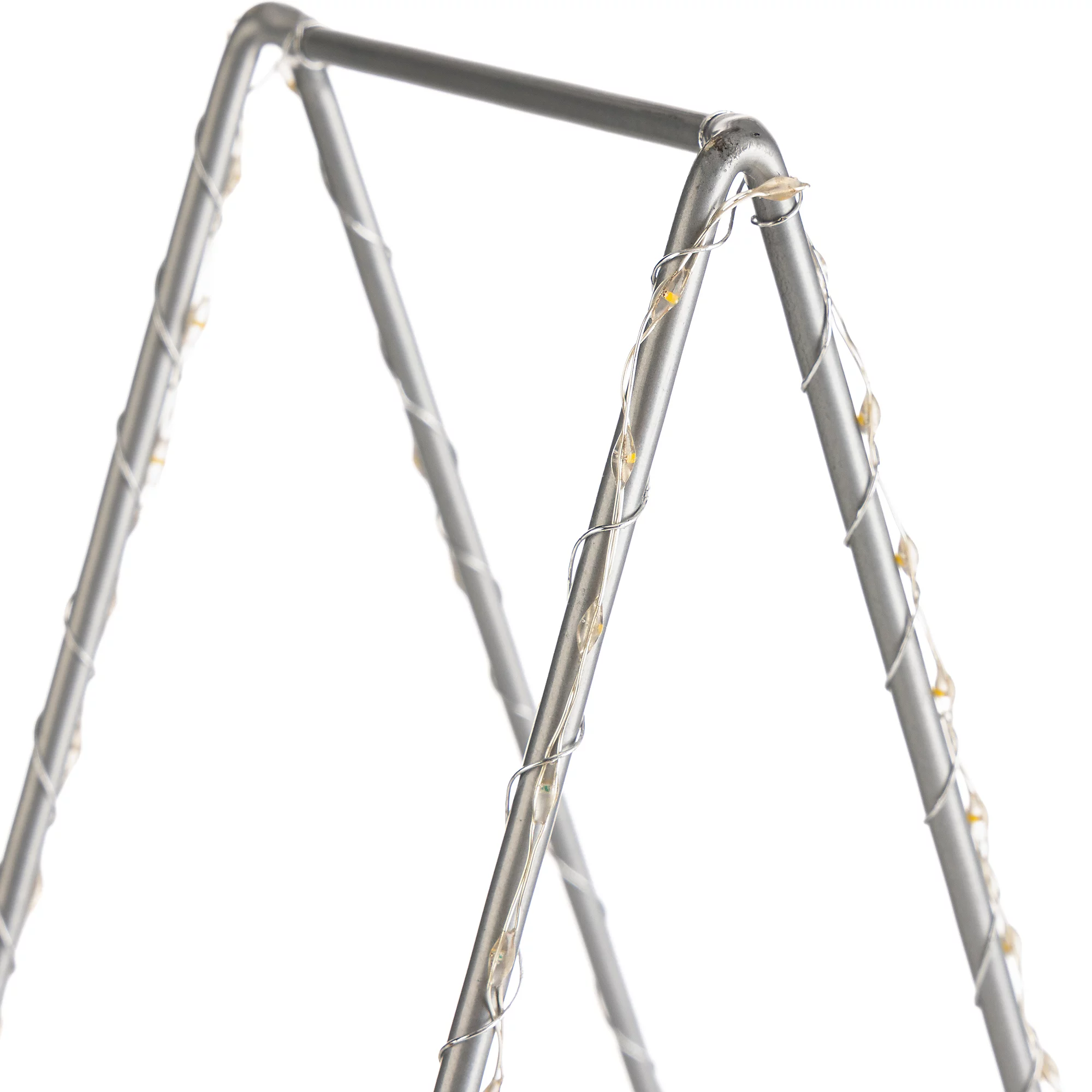 Metallrahmen, Lichterkette, Draht, Dreieckständer, Lichterkette
