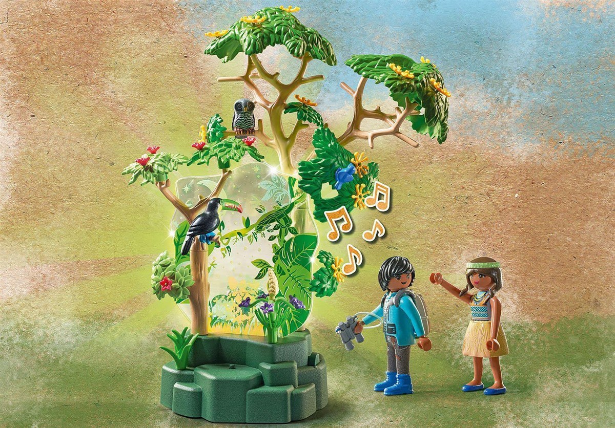 Spielzeug, Figuren, Natürliche Szene, Baumlandschaft, Musik-Element