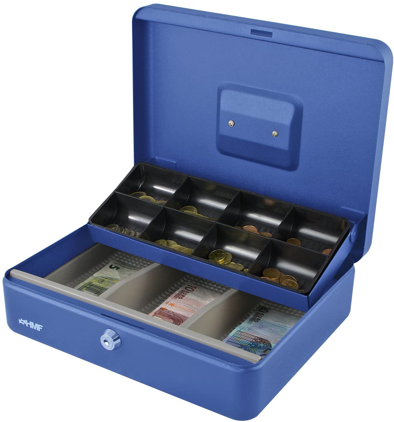 HMF Geldkassette Marktkassette blau