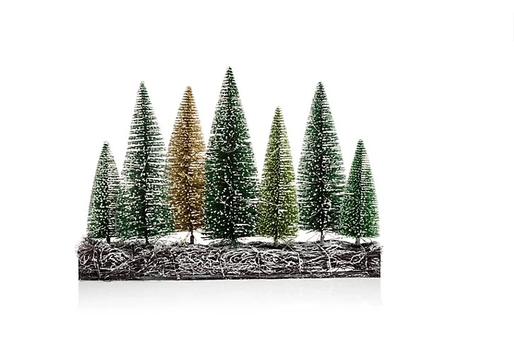 LUMIDA Xmas LED-Tischdekoration Weihnachtsbäume klein