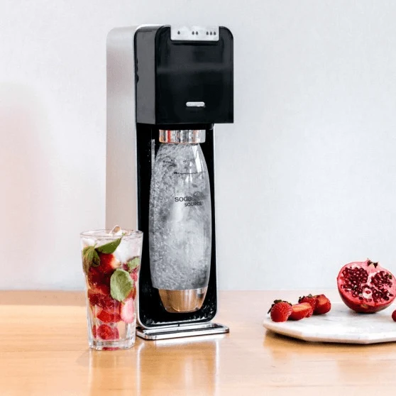 Kaffeebereiter, Soda-Generator, Wassersprudler, Glasflasche, Fruchtdeko