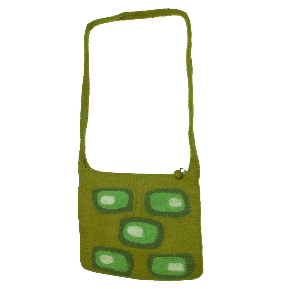 Umhängetasche Retro, 30 x 25 cm Farbe: grün