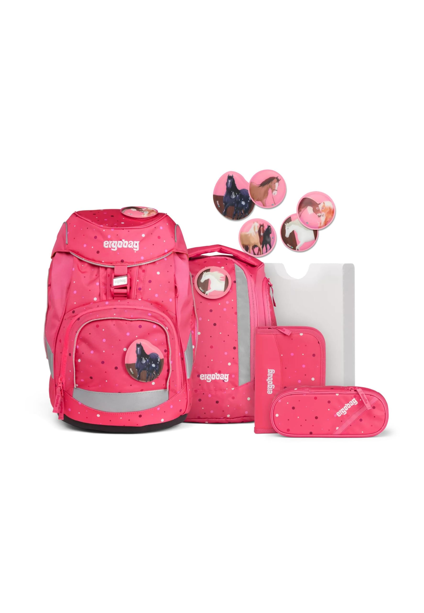 ergobag pack Set - ergonomischer Schulrucksack, Set 6-teilig