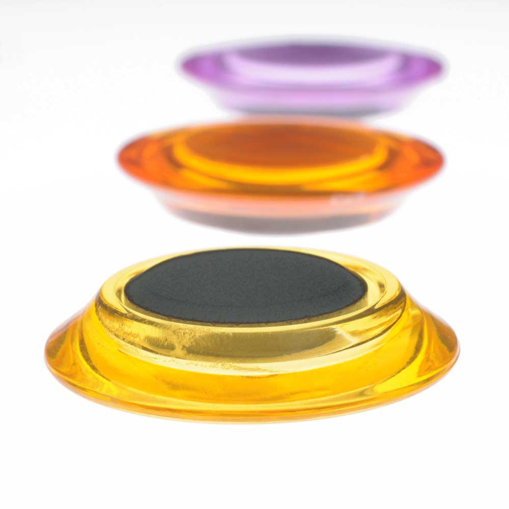Profi-Magnete für Whiteboards, 6er - transparent, bunt, Design, Ø 30 mm