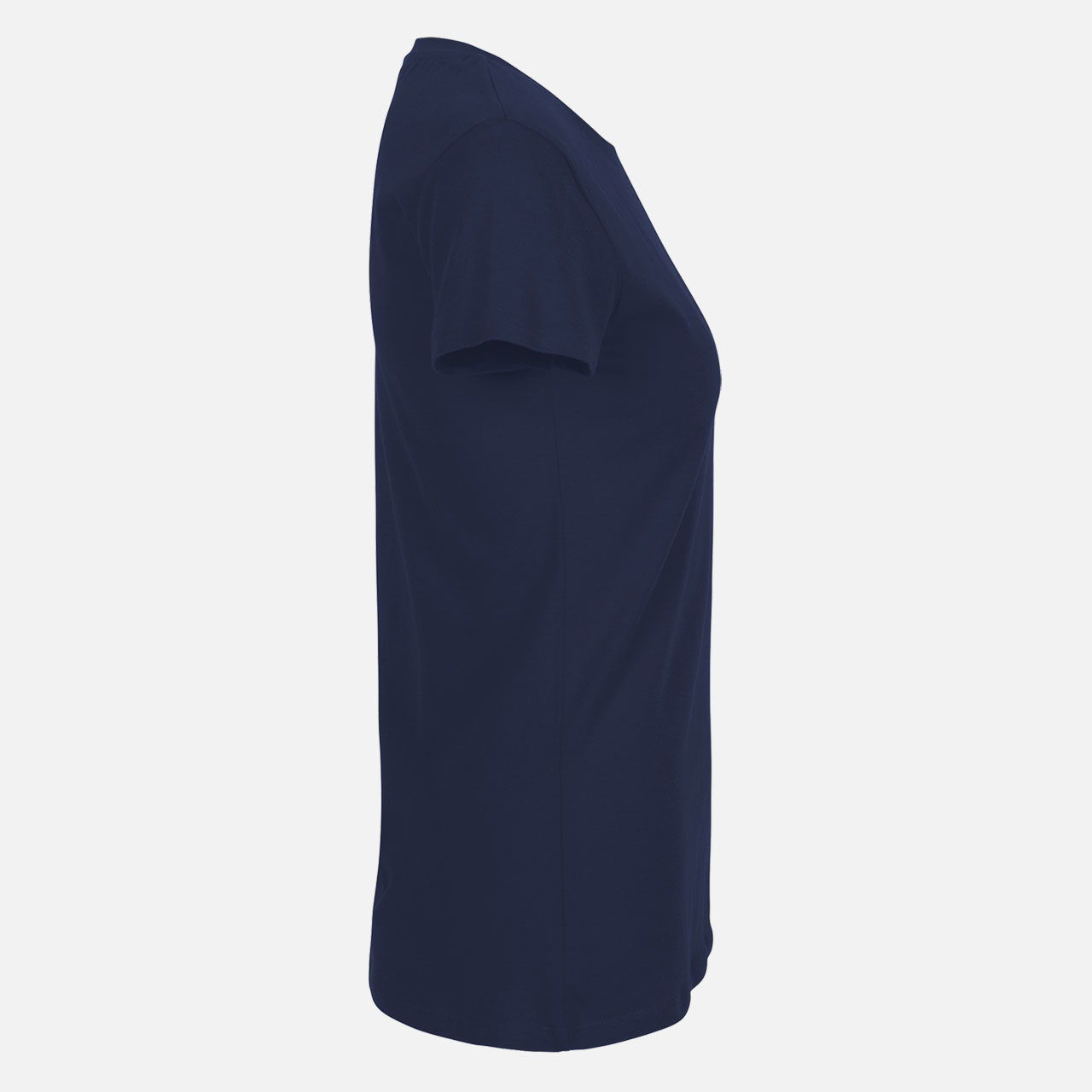 T-Shirt, Dunkelblau, Kurzarm, Rundhalsausschnitt, Einfarbig