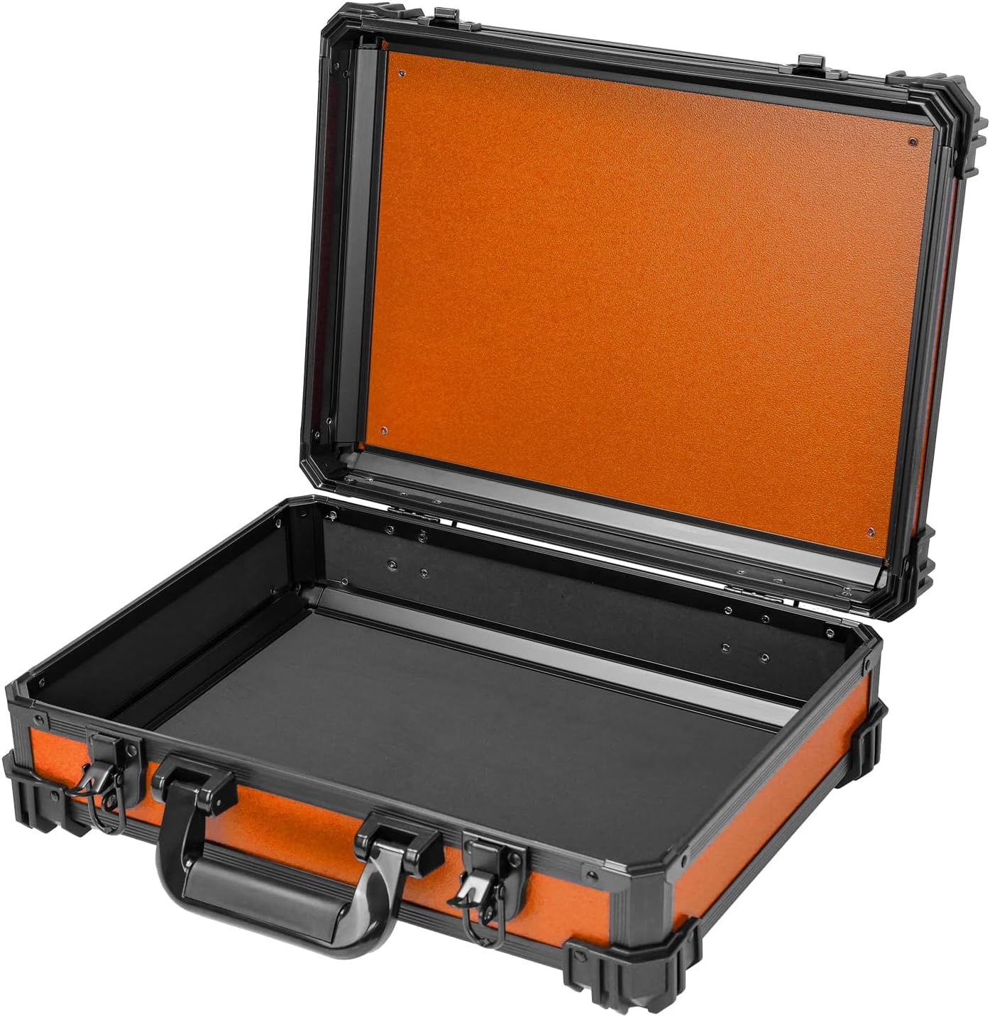 Transportkoffer mit Rasterschaumstoff Universalkoffer 39 x 29 x 12 cm Orange