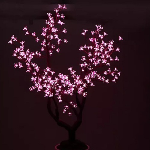 LUMIDA CASA Kirschbaum 250 LEDs Bodentopf Dekobaum Kunstpflanze