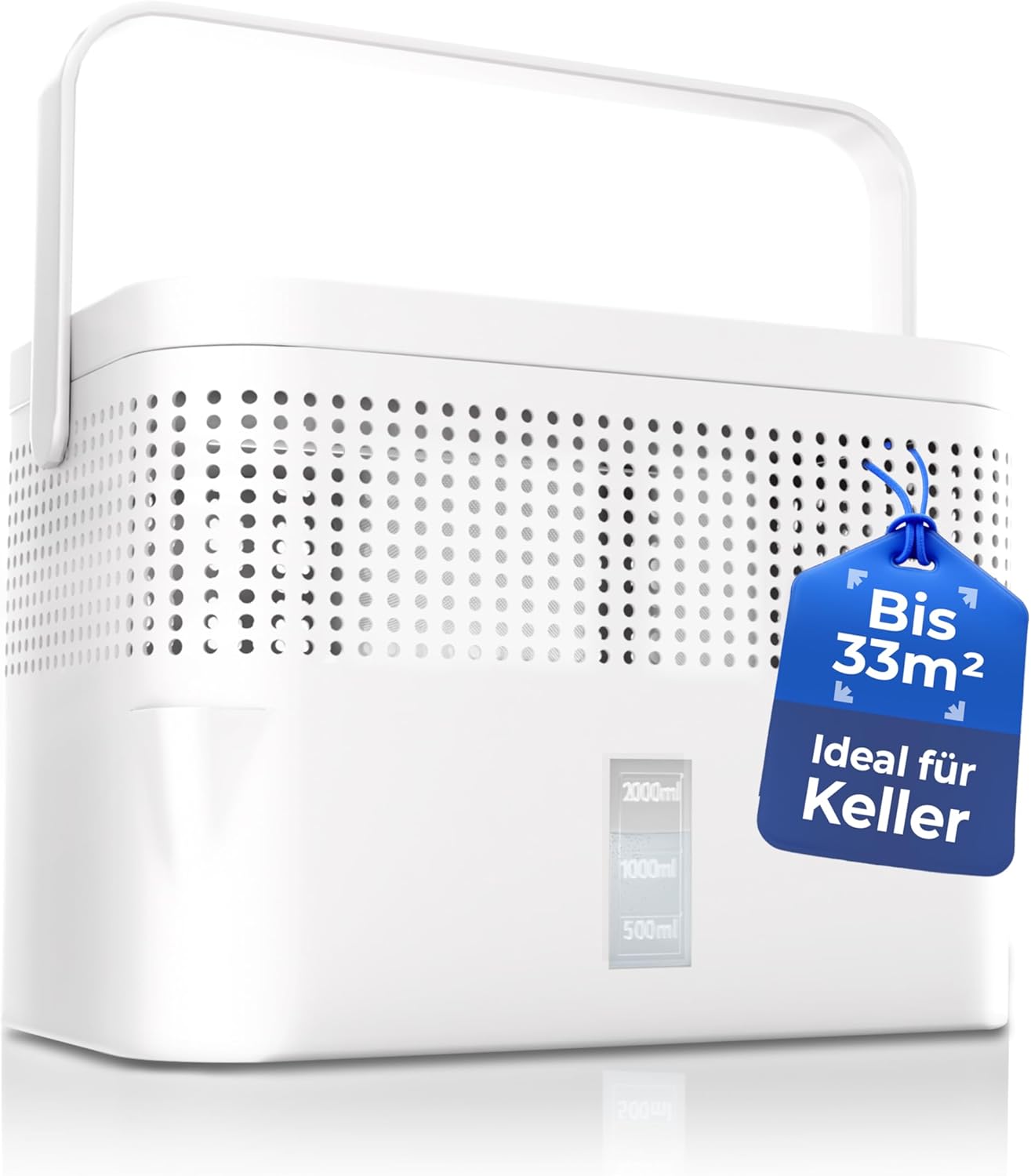 BonAura Luftentfeuchter ohne Strom - Raumentfeuchter für Keller, Bad uvm. - 980g Luftenfeuchter Nachfüllpack inklusive - Entfeuchter und Luftentfeuchter Granulat im Set - Schutz vor Schimmel