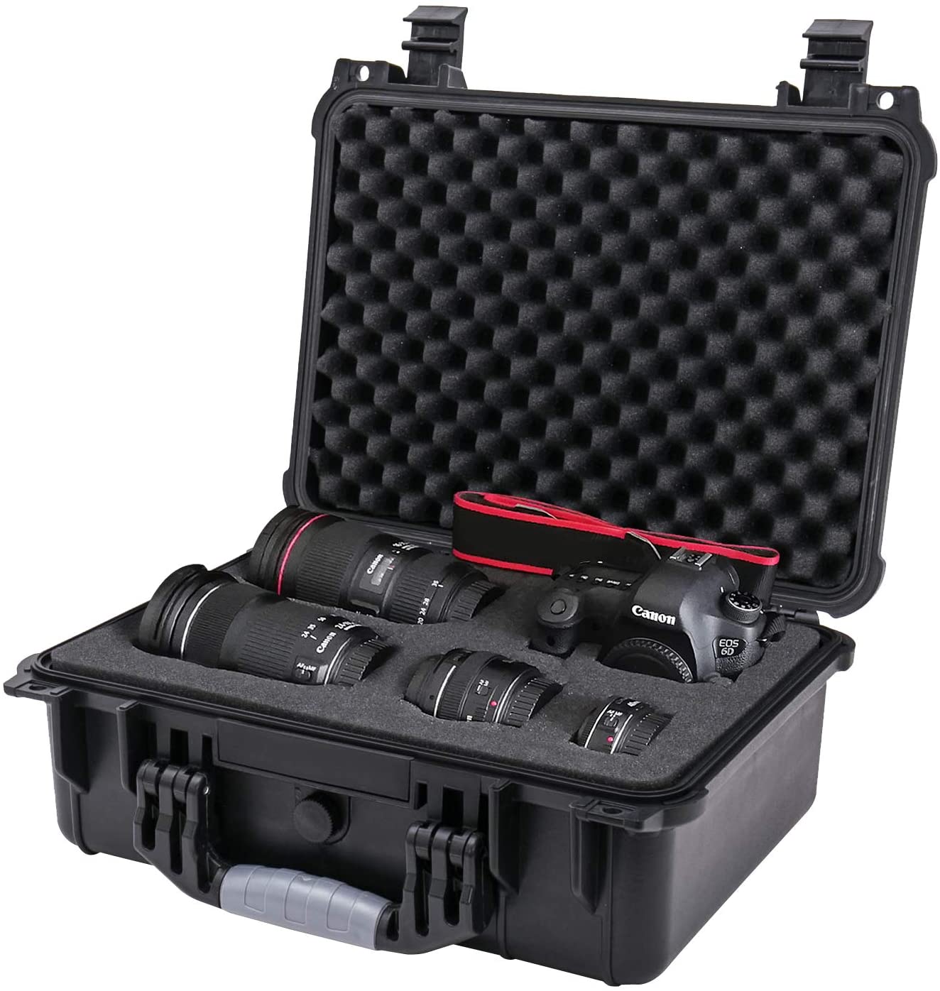 HMF Outdoor-Fotokoffer Waffenkoffer mit Rasterschaumstoff L41cm #2707