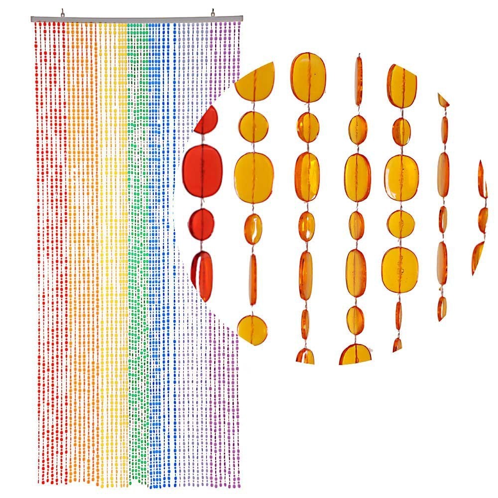 Hänger, Kunststoffkette, Bunte Perlen, Deko-Schnur, Hängeketten