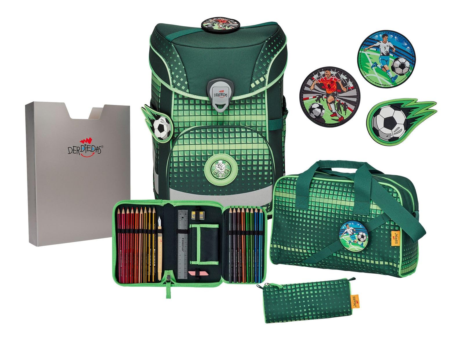 DerDieDas 8409155 ERGOFLEX Easy Soccer Green