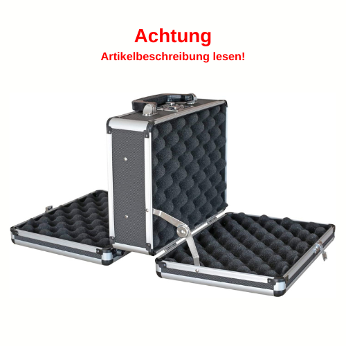 Koffer, Koffercase, Schutztasche, Aluminium, Schaumstoffeinlage