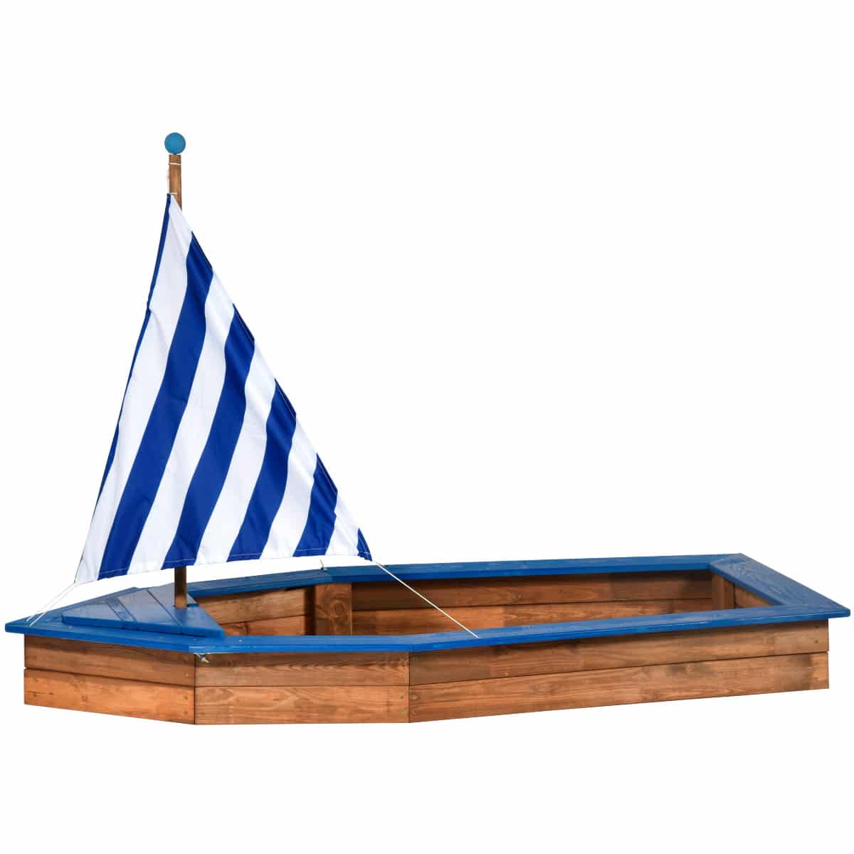 Dobar Sandkasten Schiff blau Sandkiste Segelboot Sandbox