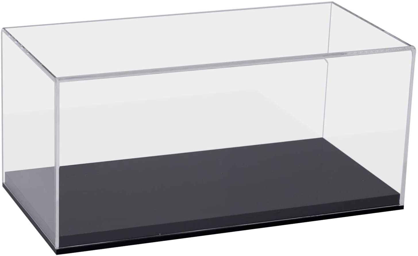 Aquarium, Glasvitrine, Basis, transparente Seiten, schwarze Basis