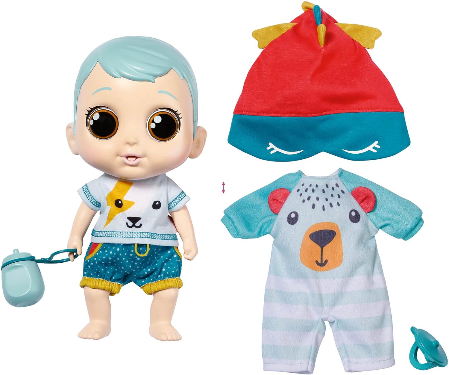 Zapf Creation 905579 CHOU CHOU Baby Mika Babypuppe interaktiv Spielzeugpuppe Puppenkind Puppenbaby