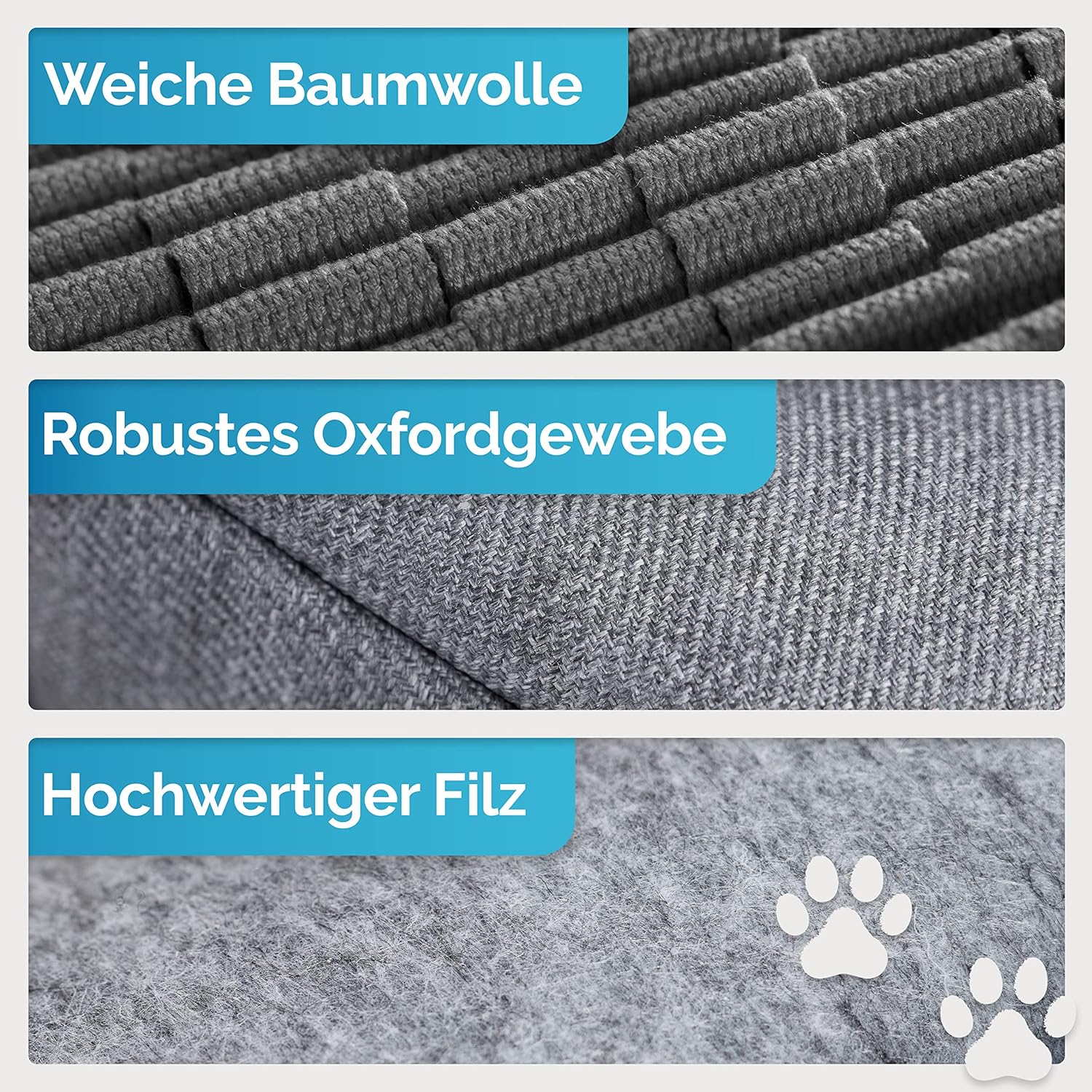 Briliantwerk Schnüffelteppich Hund – Extrem widerstandsfähiges Material - 10 Trainingselemente und 3 Schwierigkeitsstufen Intelligenzspielzeug orange