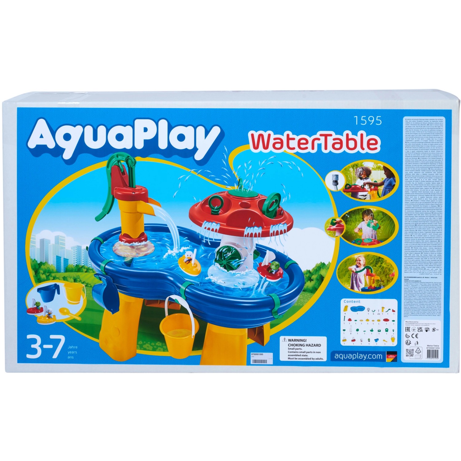 Aquaplay Wassertisch 40 cm x 99 cm x 60 cm Mehrfarbig