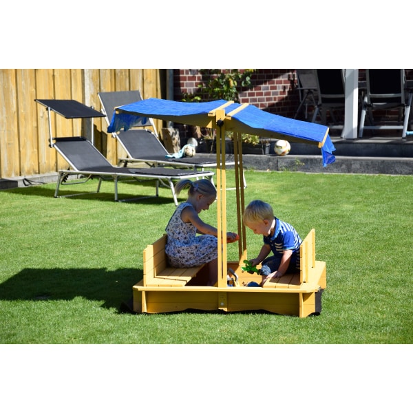 Sandkasten, Holz, Spielhaus, Sonnenveranda, Kinderspiel